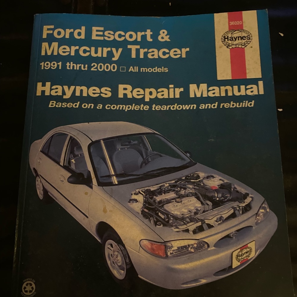 Haynes Ford Escort & Mercury Tracer 1991-2000 all models repair manual 36020